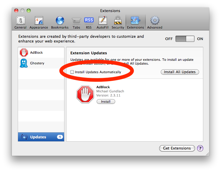 Safari Extensions